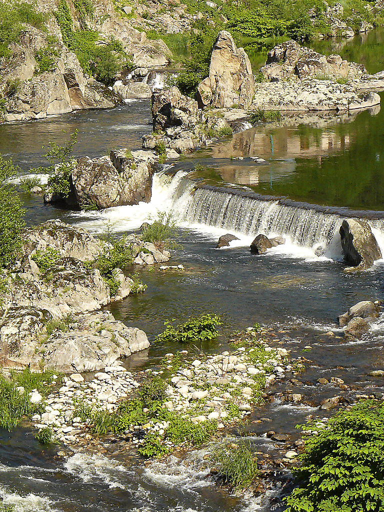 la rivière de l'Eyrieux en Ardèche